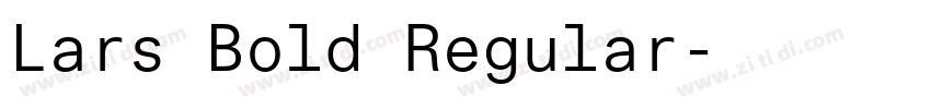 Lars Bold Regular字体转换
